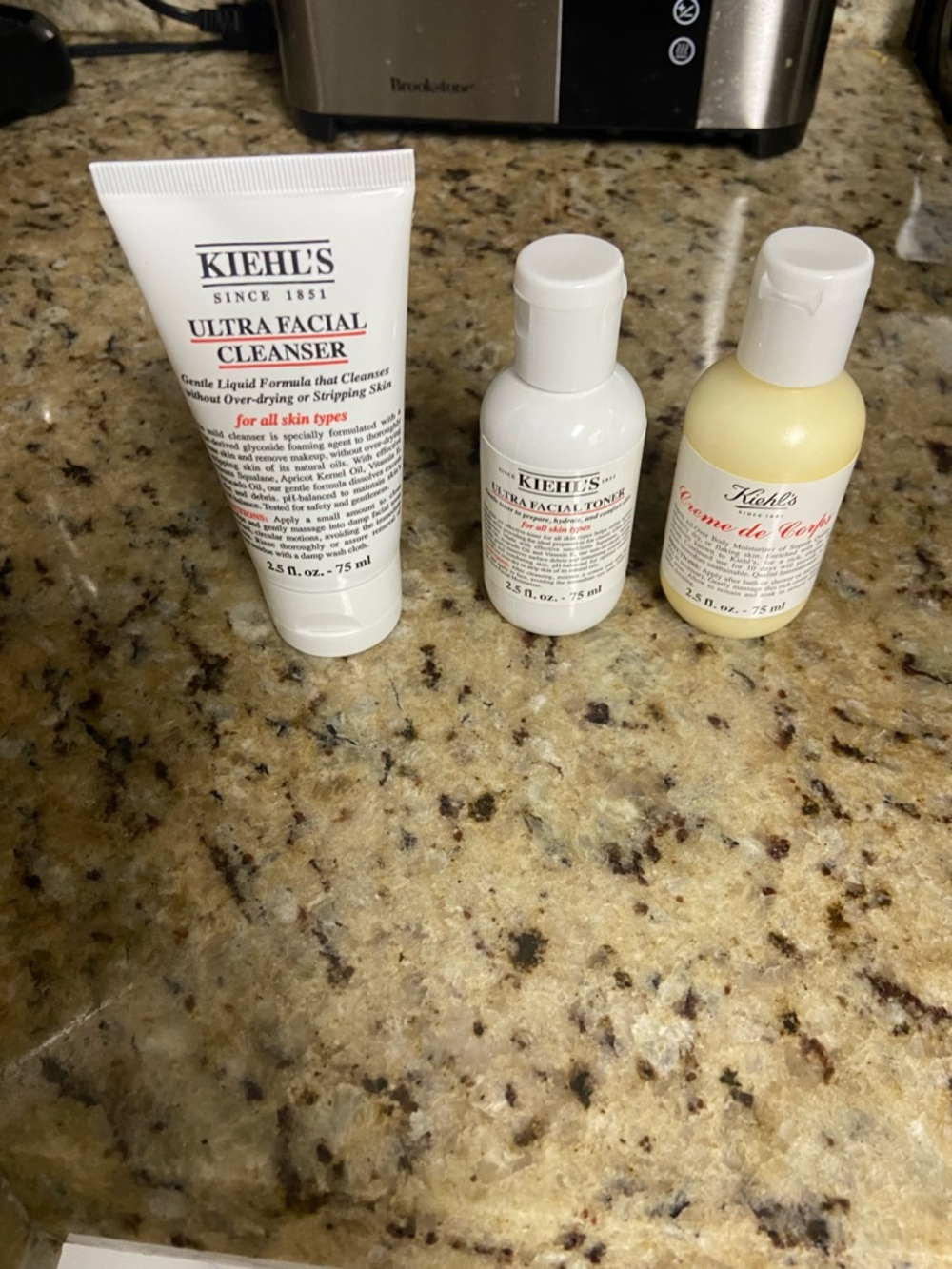 Kiehl's Mini Skincare Trio in White and Cream Bottles